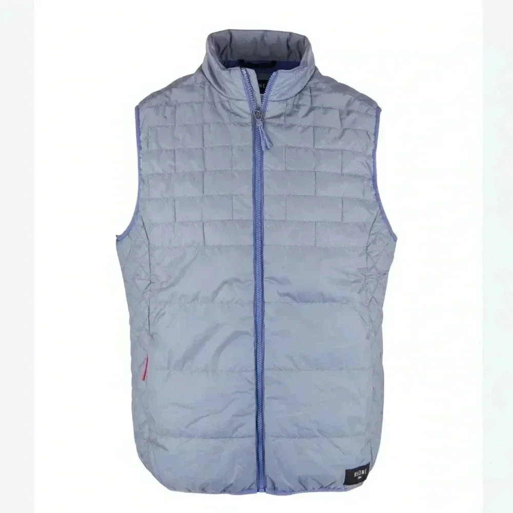 Rhone Nordic Flagstone Gray Quilted Vest Men’s Small EUC!